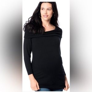 A Pea in a Pod Maternity Cowl Neck Sweater